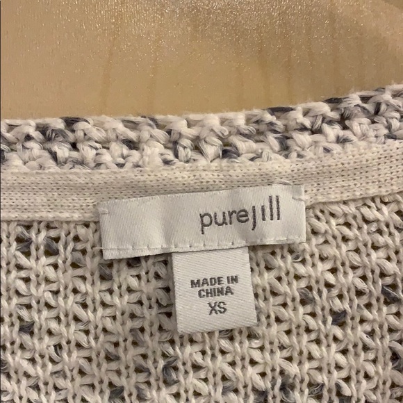 Pure Jill Speckled White Cardigan - Picture 3 of 4